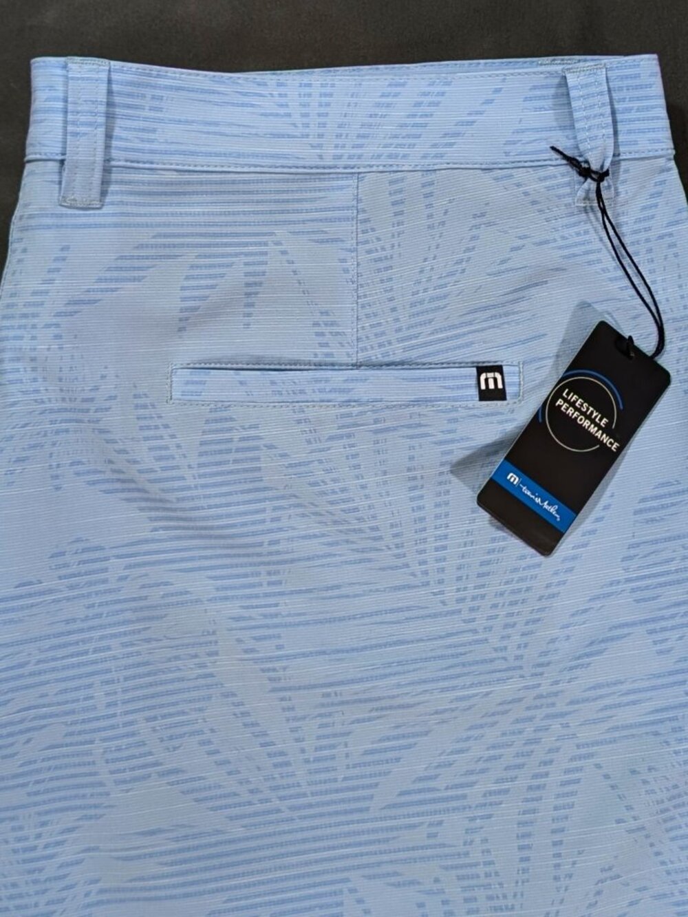 $89 Travis Mathew Men's Street Art Golf Shorts Bel Air Blue Size 40